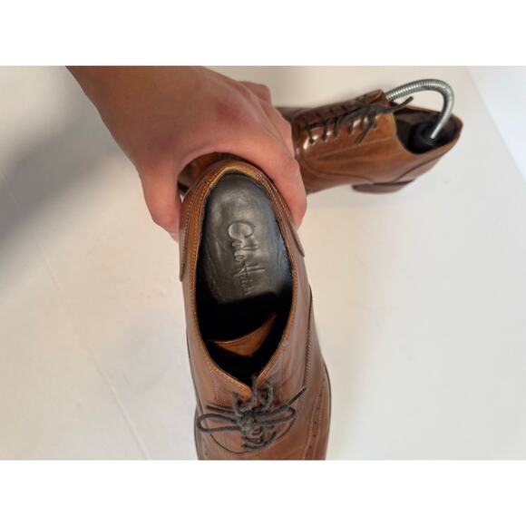 Cole Haan Nike Air Pitney Wing Oxford Shoes Cognac Brown Size 9.5 main image 6
